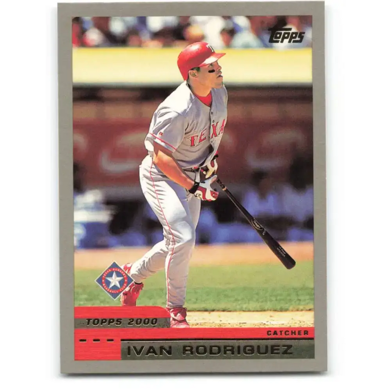 2000 Topps #64 Ivan Rodriguez EX Excellent Texas Rangers Baseball Card - Baseball Card Single