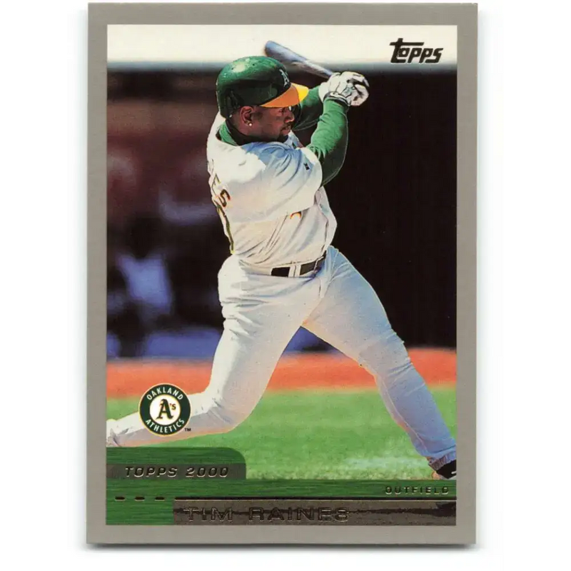 2000 Topps #71 Tim Raines EX Excellent Oakland Athletics Baseball Card - Baseball Card Single