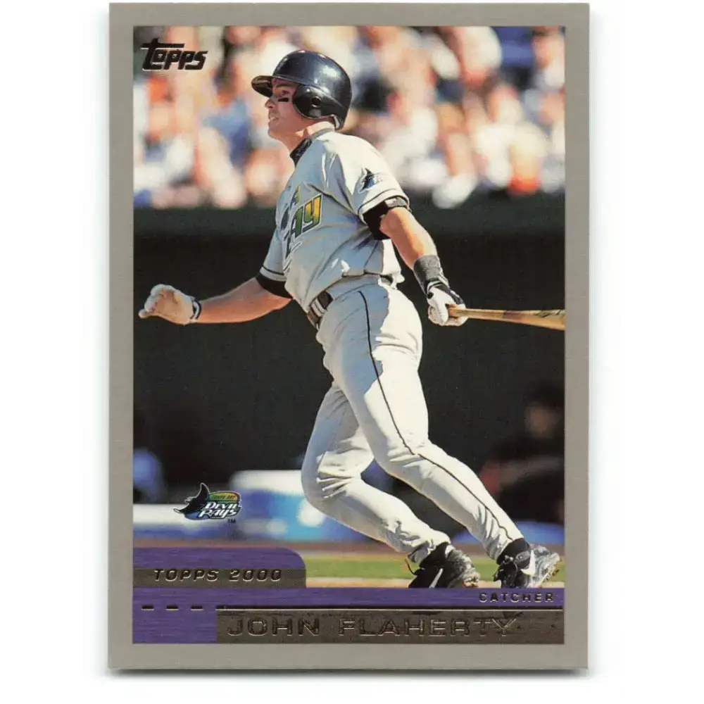 2000 Topps #75 John Flaherty EX Excellent Tampa Bay Devil Rays Baseball Card - Baseball Card Single