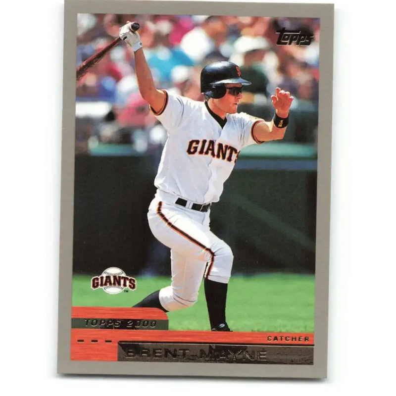 2000 Topps #76 Brent Mayne EX Excellent San Francisco Giants Baseball Card - Baseball Card Single