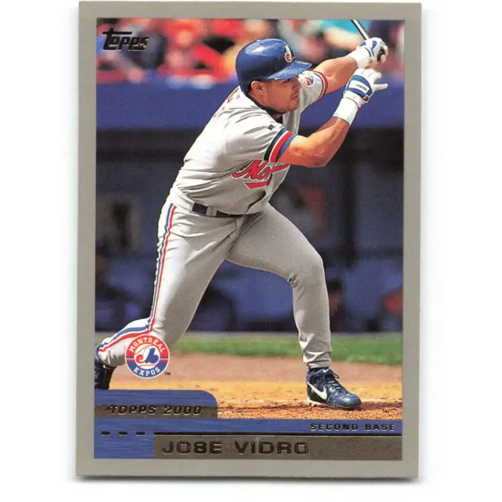 2000 Topps #77 Jose Vidro EX Excellent Montreal Expos Baseball Card - Baseball Card Single