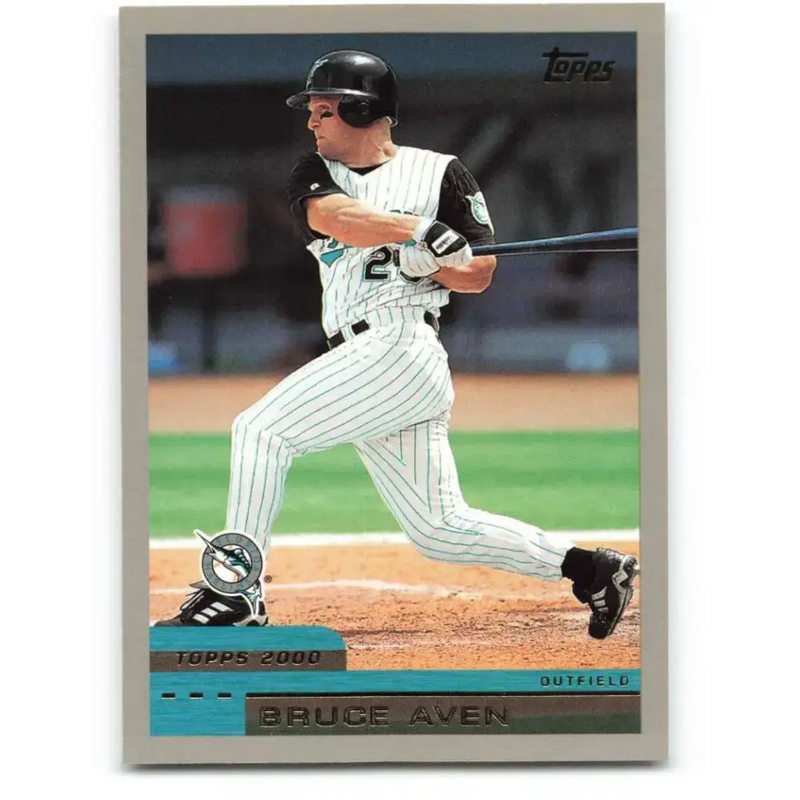 2000 Topps #79 Bruce Aven EX Excellent Florida Marlins Baseball Card - Baseball Card Single