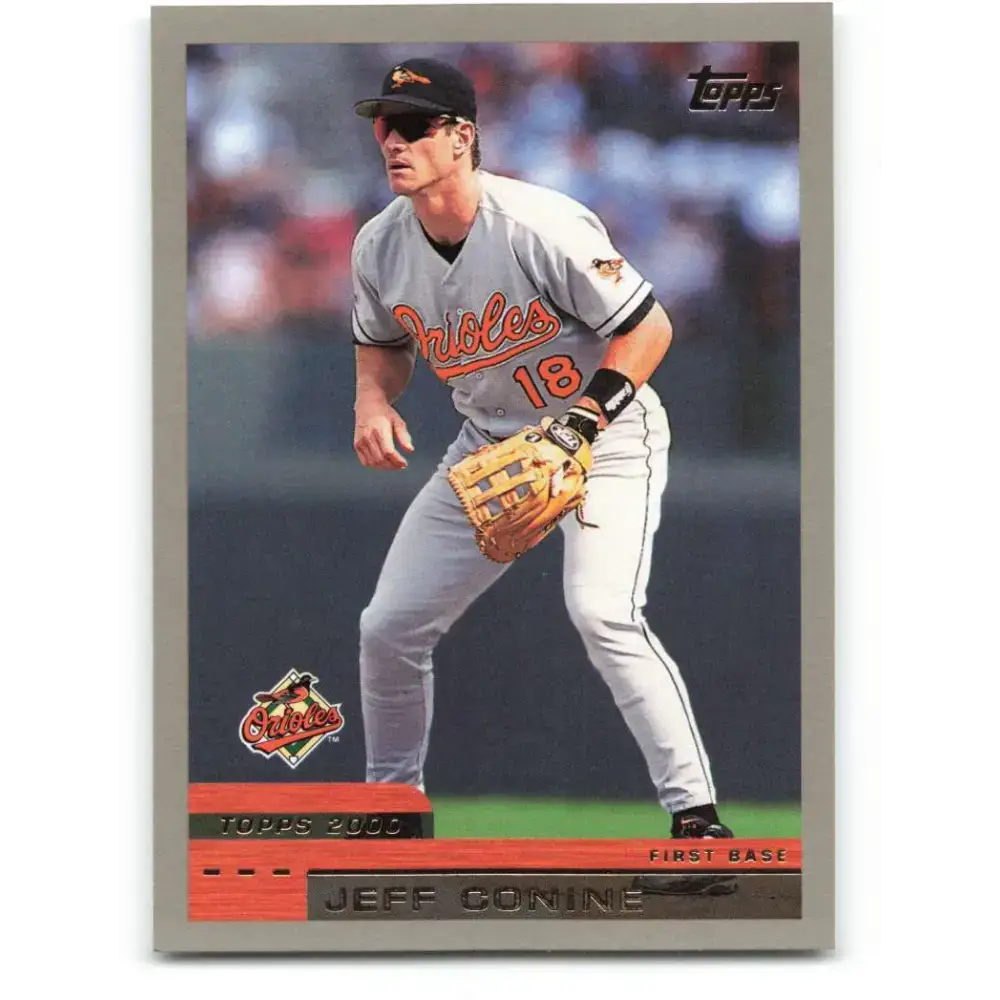 2000 Topps #8 Jeff Conine EX Excellent Baltimore Orioles Baseball Card - Baseball Card Single