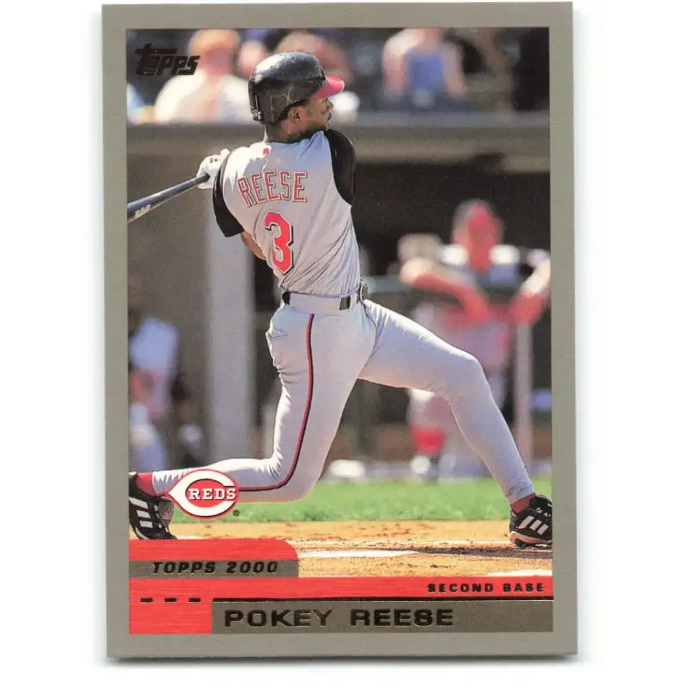2000 Topps #81 Pokey Reese EX Excellent Cincinnati Reds Baseball Card - Baseball Card Single