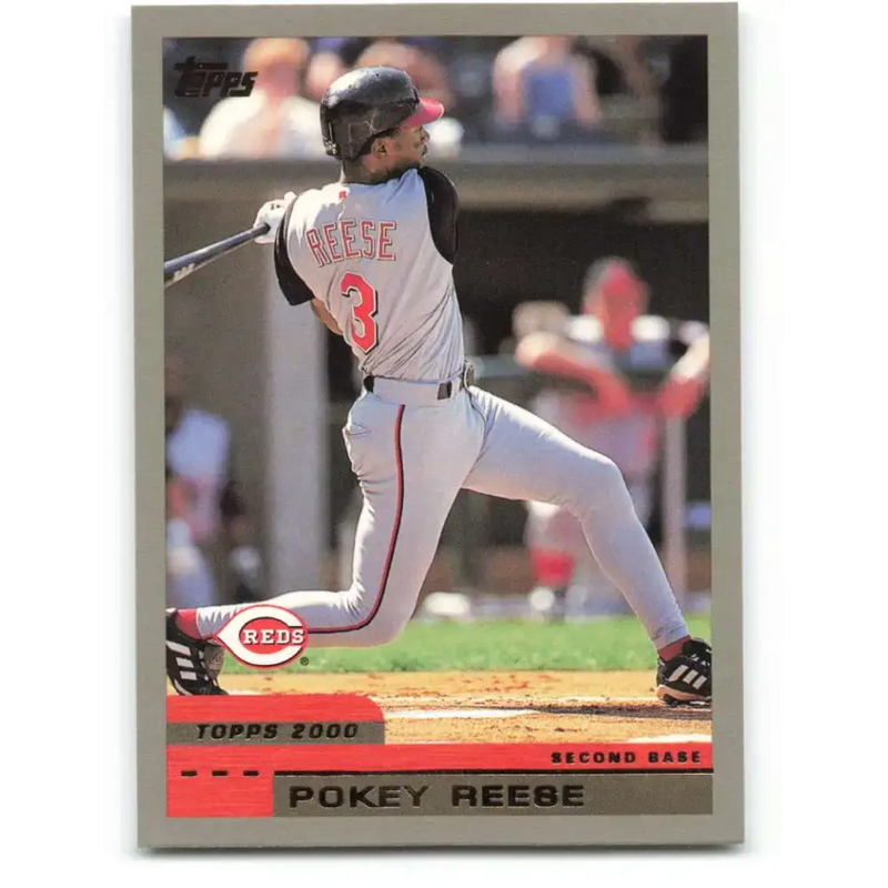 2000 Topps #81 Pokey Reese EX Excellent Cincinnati Reds Baseball Card - Baseball Card Single