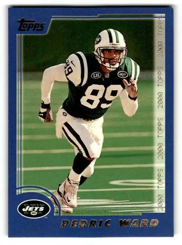 Dedric Ward football card from 2000 Topps Jets football cards collection