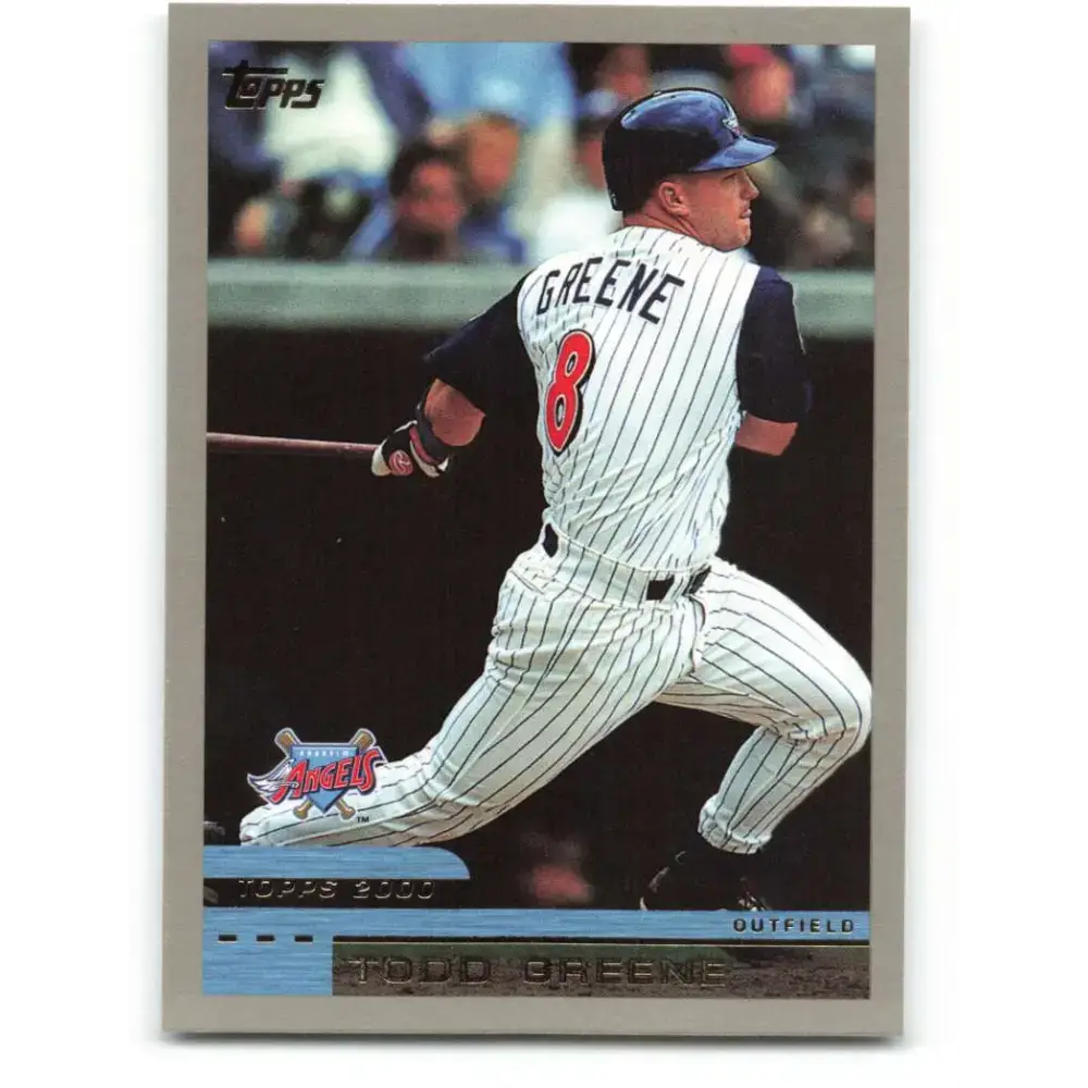 2000 Topps #9 Todd Greene EX Excellent Anaheim Angels Baseball Card - Baseball Card Single