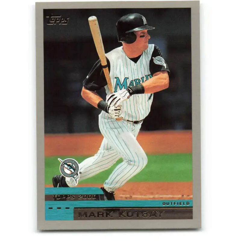 2000 Topps #90 Mark Kotsay EX Excellent Florida Marlins Baseball Card