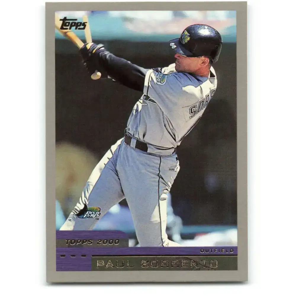2000 Topps #91 Paul Sorrento EX Excellent Tampa Bay Devil Rays Baseball Card - Baseball Card Single
