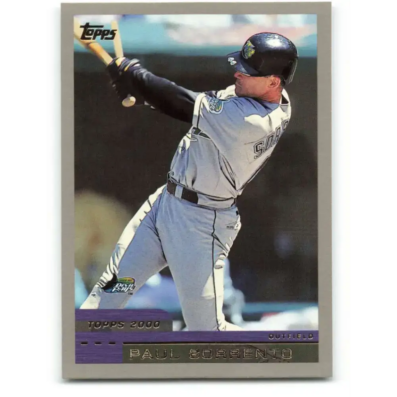 2000 Topps #91 Paul Sorrento EX Excellent Tampa Bay Devil Rays Baseball Card - Baseball Card Single