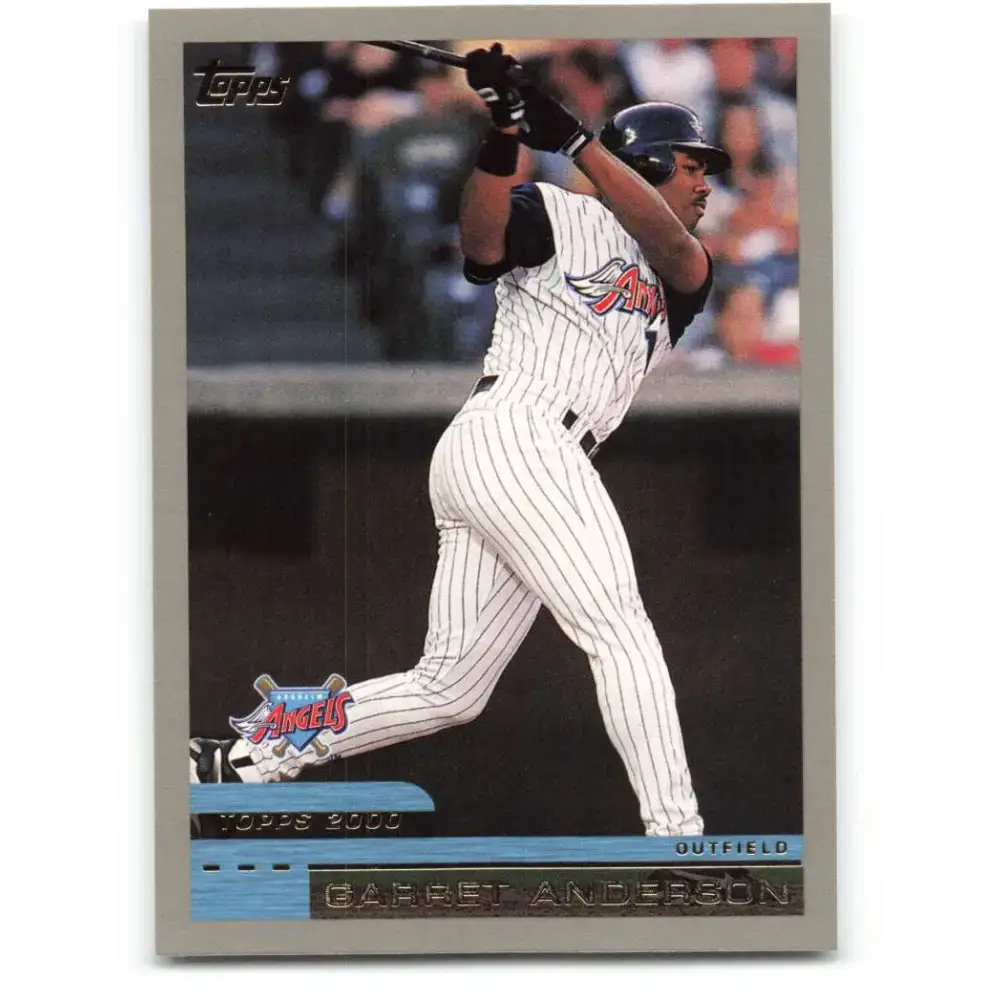 2000 Topps #97 Garret Anderson EX Excellent Anaheim Angels Baseball Card - Baseball Card Single