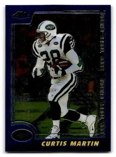 Original gloss 2000 Topps Chrome Curtis Martin Jets football cards NM image