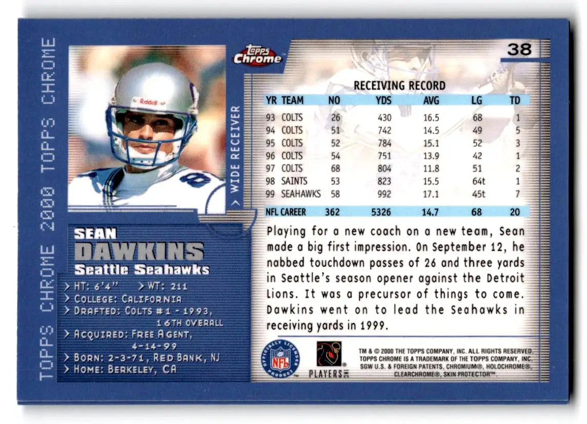 2000 Topps Chrome #119 Jim Miller - Football Card Single