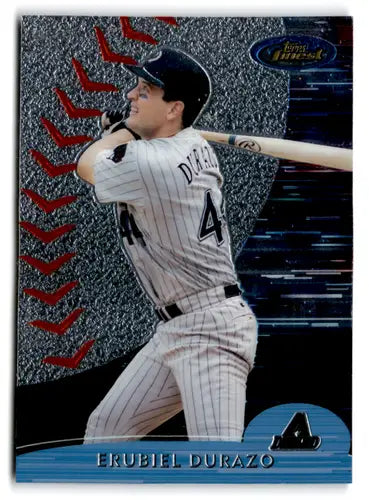 2000 Topps Finest Erubiel Durazo baseball card with original gloss Diamondbacks ID 66984