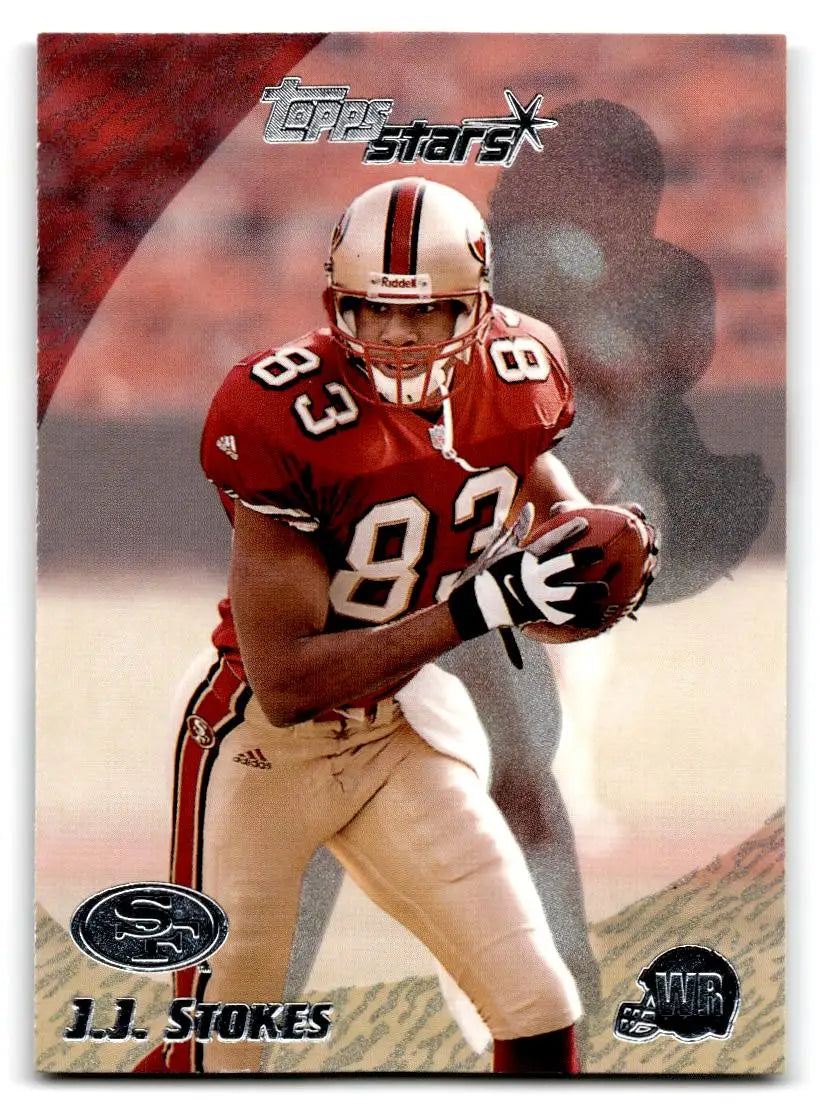 2000 Topps Stars #9 J.J. Stokes - Football Card Single