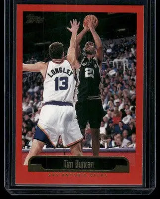 2000 Topps Tim Duncan #121 Basketball - Basketball Card Single