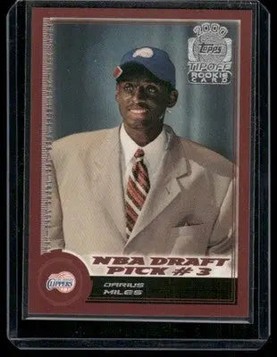 2000 Topps Tipoff Rookie Card Darius Miles #127 Basketball - Basketball Card Single