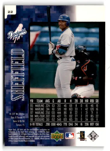 2000 UD Ionix #22 Gary Sheffield NM Near Mint Dodgers ID:77296 - Baseball Card Single