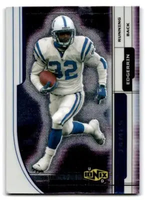 Edgerrin James Indianapolis Colts trading card from 2000 UD Ionix series