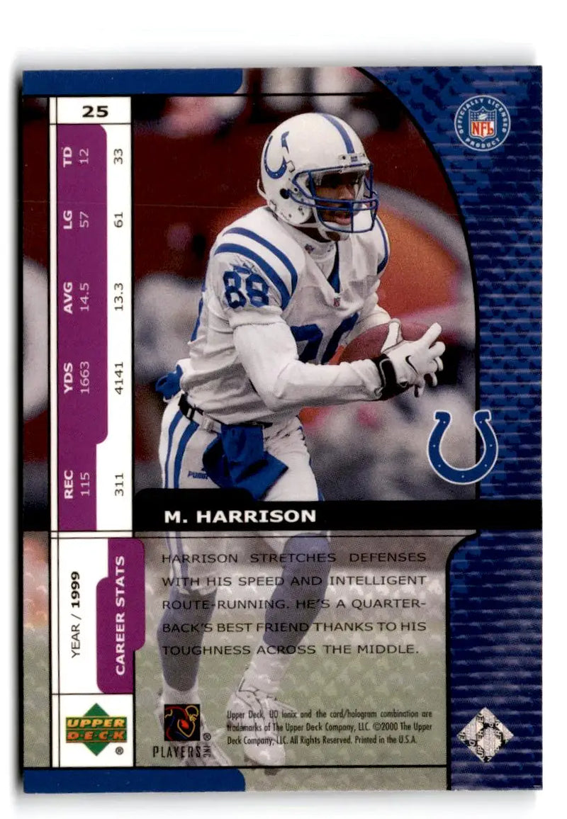 2000 UD Ionix #25 Marvin Harrison - Football Card Single