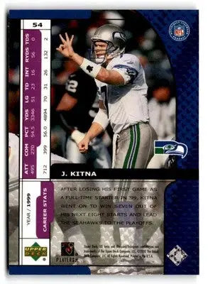 2000 UD Ionix #54 Jon Kitna - Football Card Single