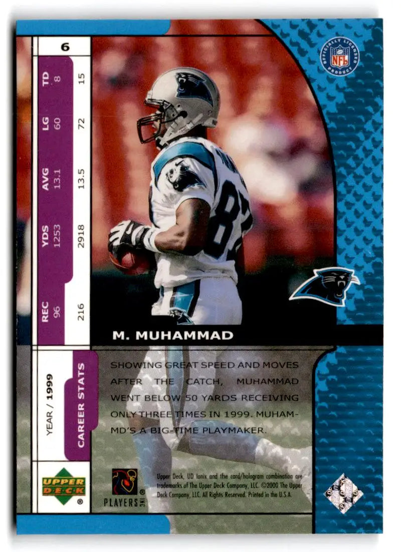2000 UD Ionix #6 Muhsin Muhammad - Football Card Single