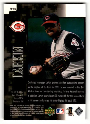 2000 UD Ionix Reciprocal #R48 Barry Larkin EX/NM Reds ID:59015 - Baseball Card Single