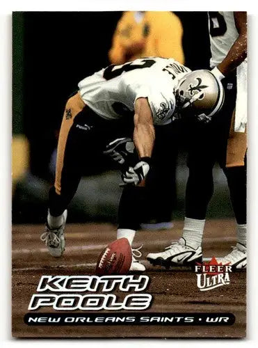 2000 Ultra #141 Keith Poole New Orleans Saints Football Cards EX/NM ID:61760 - Football Card Single