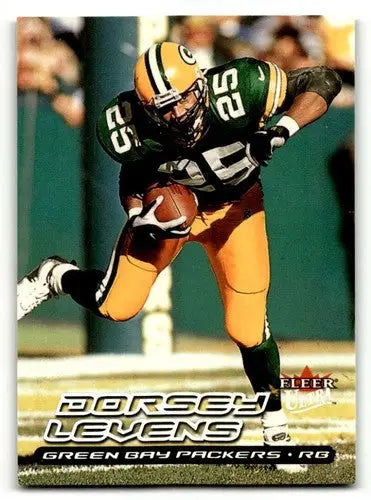 Dorsey Levens Green Bay Packers football card from 2000 Ultra #147 with EX/NM condition