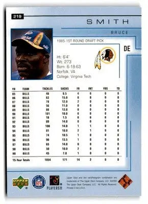 2000 Upper Deck #219 Bruce Smith - Football Card Single