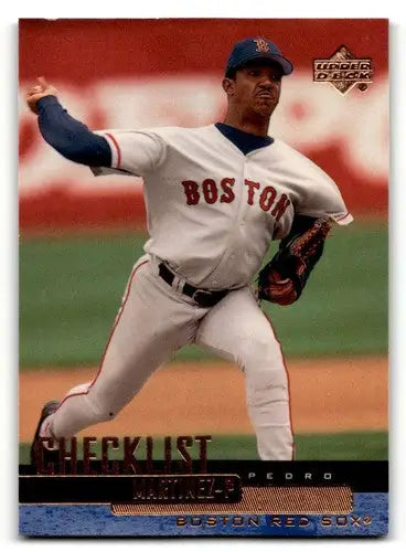Pedro Martinez Boston Red Sox baseball card from 2000 Upper Deck #269 in excellent condition