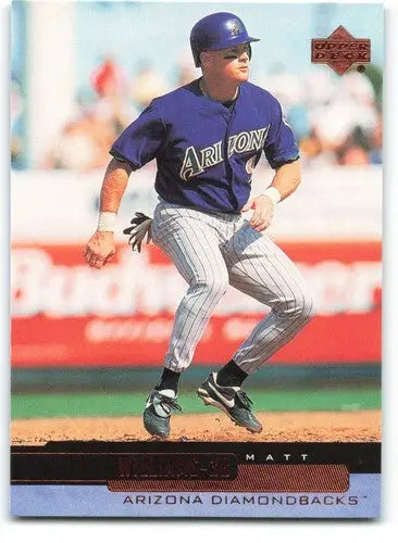 Original gloss baseball card featuring Matt Williams from 2000 Upper Deck Diamondbacks