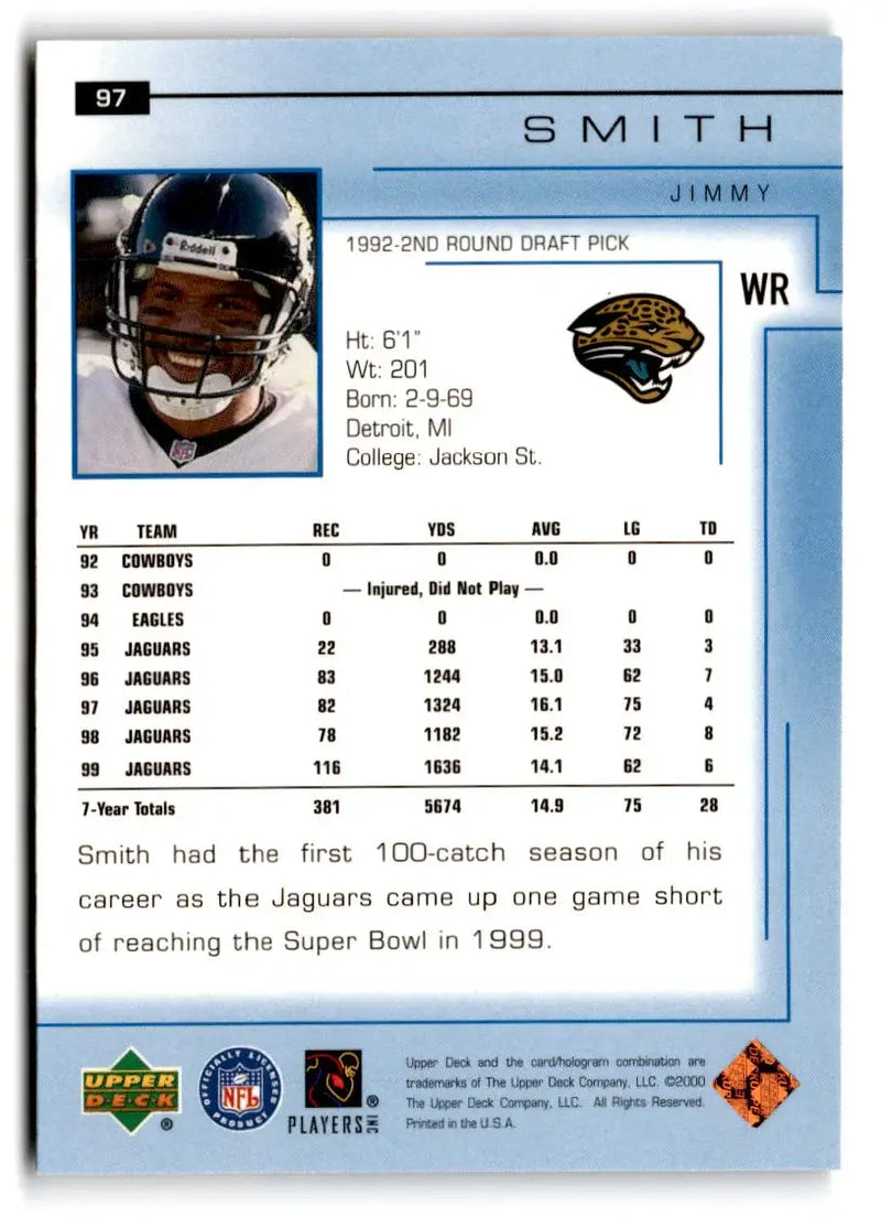 2000 Upper Deck #97 Jimmy Smith - Football Card Single