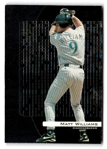 Original gloss Matt Williams baseball card from 2000 Upper Deck Black Diamond series