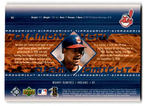 2000 Upper Deck Black Diamond Might #M4 Manny Ramirez NM-MT Indians ID:82041 - Baseball Card Single