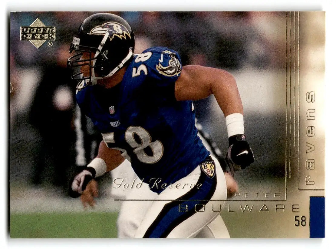 2000 Upper Deck Gold Reserve #12 Peter Boulware - Football Card Single