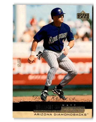 Baseball card from 2000 Upper Deck Gold Reserve featuring Matt Williams Diamondbacks