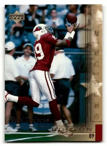 Football trading card featuring 2000 Upper Deck Gold Reserve David Boston Arizona Cardinals