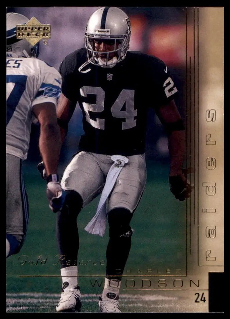 2000 Upper Deck Gold Reserve Charles Woodson #150 Oakland Raiders Football - Football Card Single