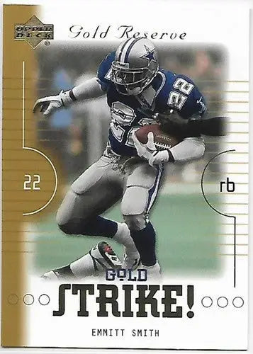2000 Upper Deck Gold Reserve Gold Strike #GS10 Emmitt Smith NM-MT Cowbo ID:21283 - Football Card Single