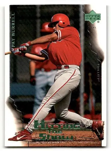 Original gloss Pat Burrell Philadelphia Phillies baseball card from 2000 Upper Deck Hitter’s Club