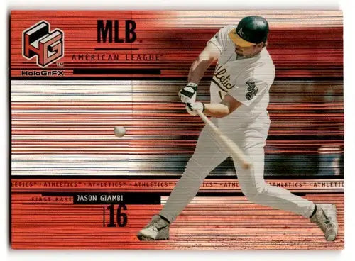 2000 Upper Deck HoloGrFX #7 Jason Giambi Oakland Athletics Baseball ID:63301 - Baseball Card Single