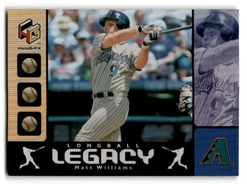 Matt Williams baseball card with original gloss from 2000 Upper Deck HoloGrFX Longball Legacy