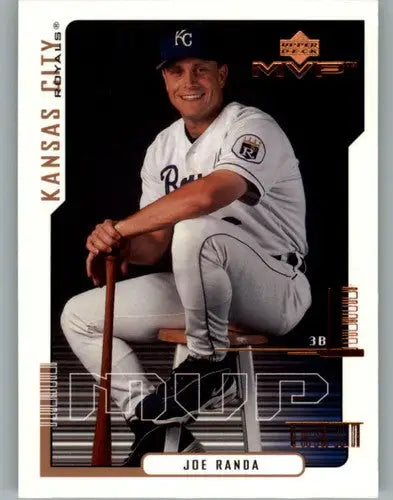 Original gloss of Joe Randa baseball card from 2000 Upper Deck MVP Simply Sandoval