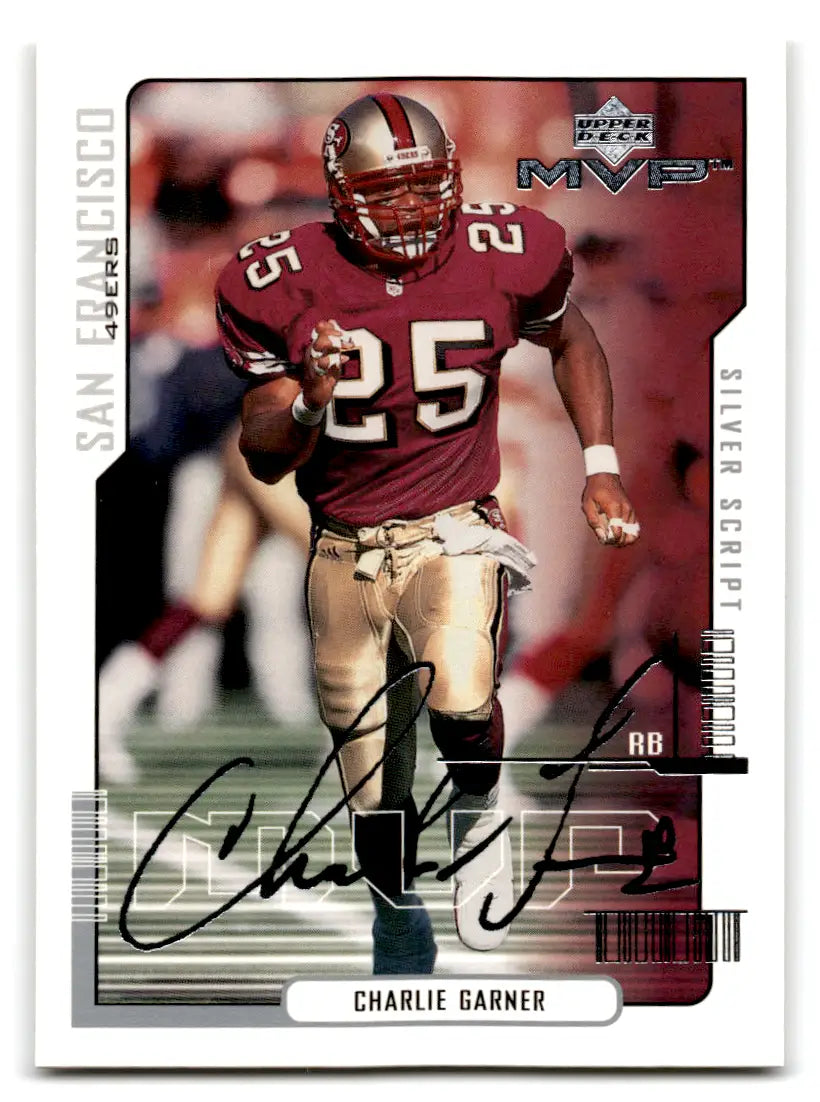 2000 Upper Deck MVP - Silver Script #154 Charlie Garner 49ers - Football Card Single
