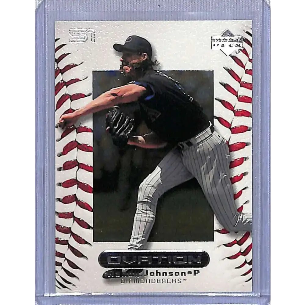 2000 Upper Deck Ovation #18 Randy Johnson NM-MT Baseball Card - Baseball Card Single