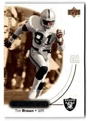 2000 Upper Deck Ovation #41 Tim Brown - Football Card Single
