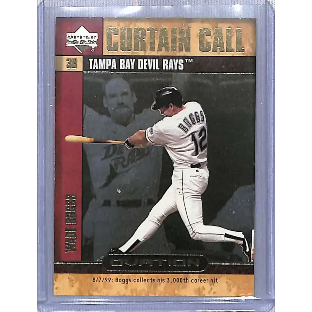 2000 Upper Deck Ovation #CC9 Wade Boggs Curtain Calls NM-MT Baseball Card - Baseball Card Single