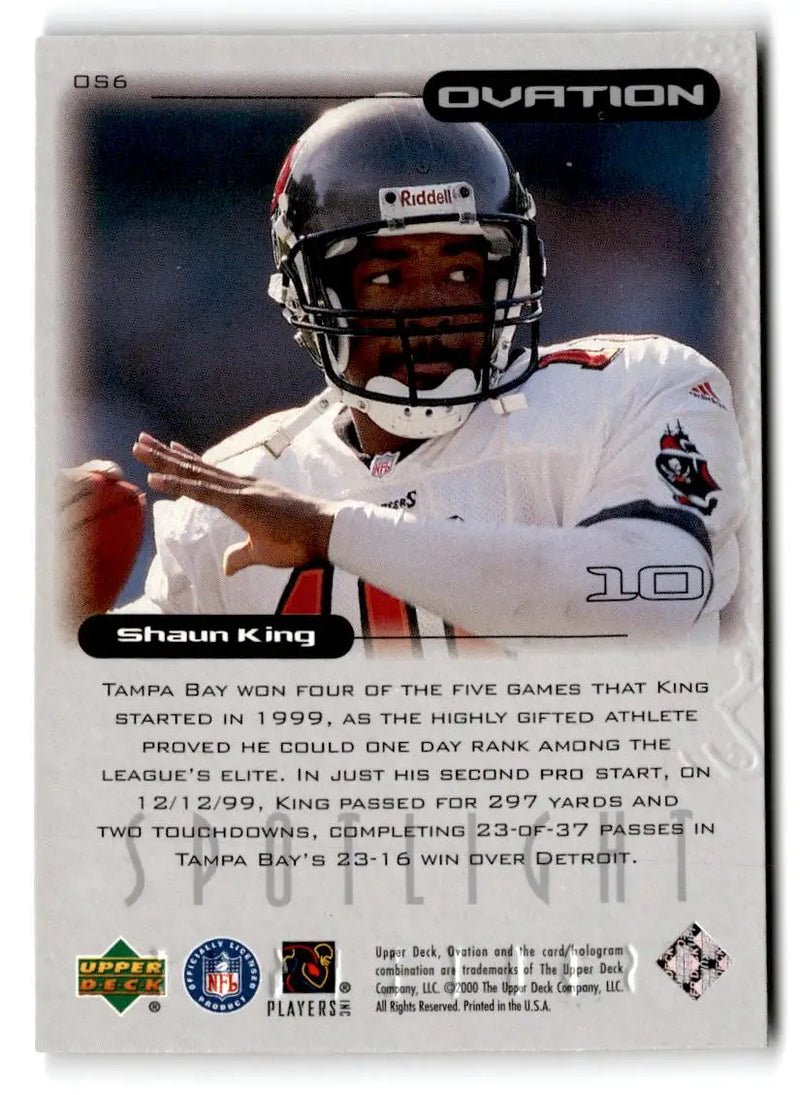 2000 Upper Deck Ovation #OS6 Shaun King Spotlight - Football Card Single