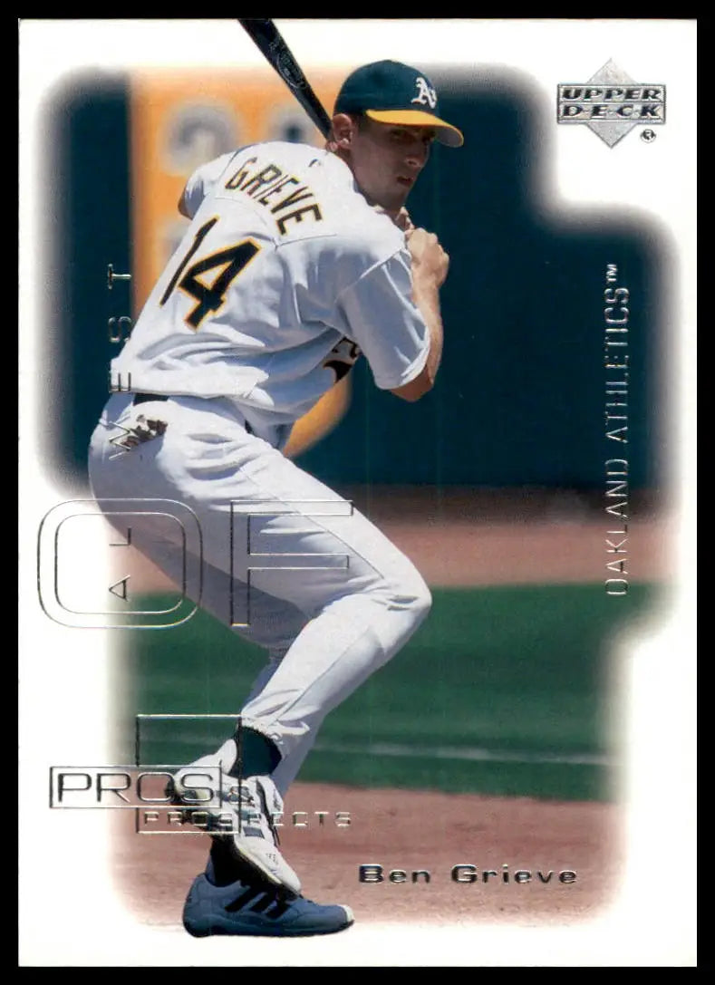 2000 Upper Deck Pros & Prospects Ben Grieve 6 Oakland Athletics NM - Baseball Card Single